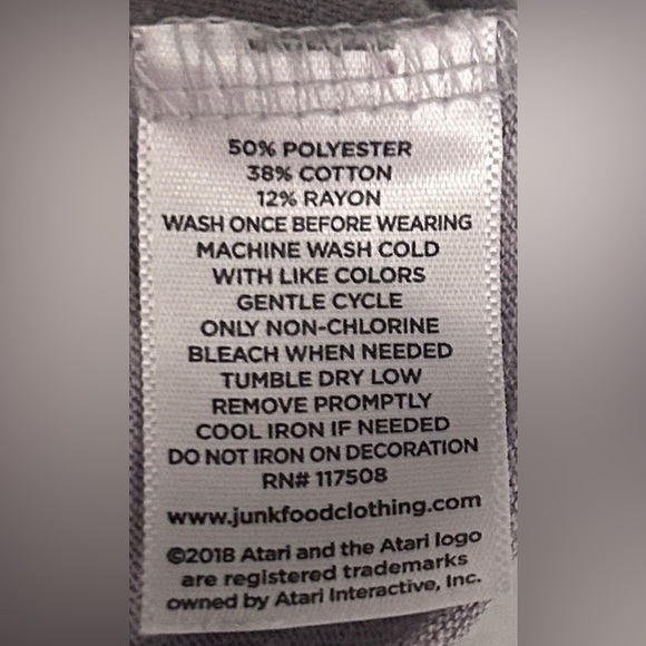 Junk Food Atari Shirt Size S Video Game Nerd Gamer Tee Retro T-Shirt Y2K style - Picture 5 of 5